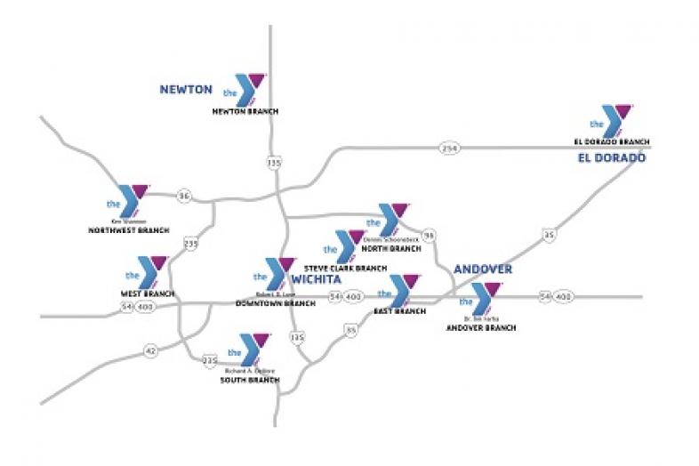 GREATER WICHITA YMCA BRANCHES - Greater Wichita Ymca 2019 Locations Map Blue Purple Thumbnail 450x300 